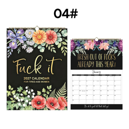 2027 Funny Mental Health Calendar for Tired