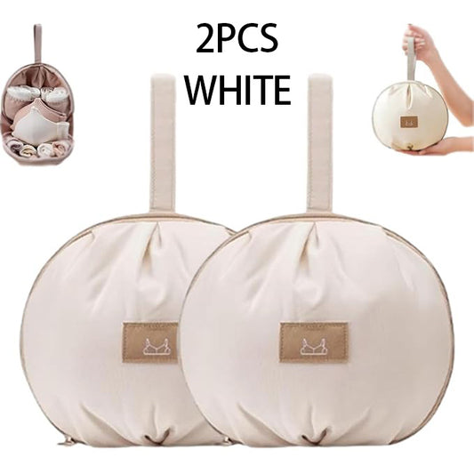 2pcs Lingerie Storage Bags Set - Portable Travel Underwear Organizer