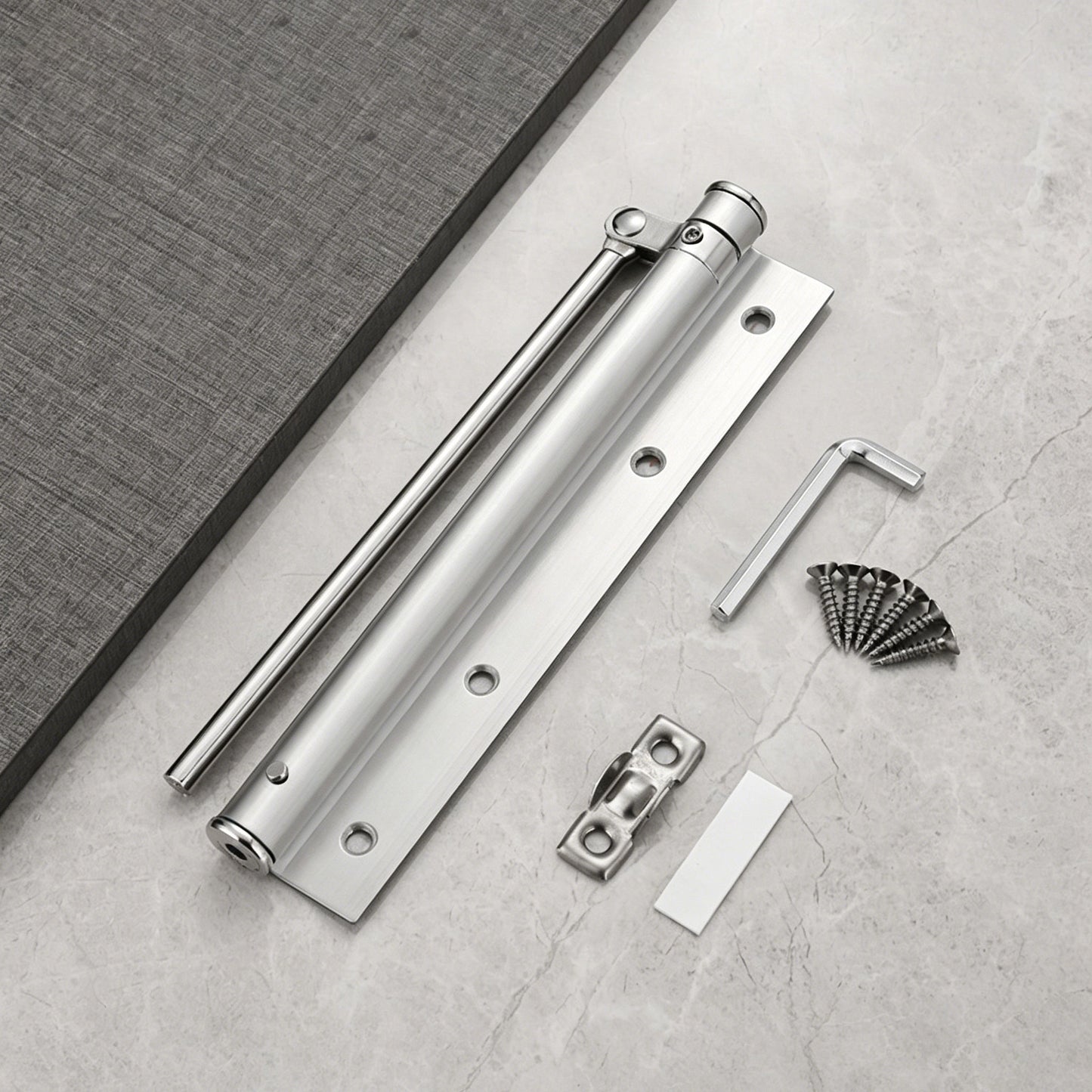 Adjustable stainless steel lightweight automatic door closer