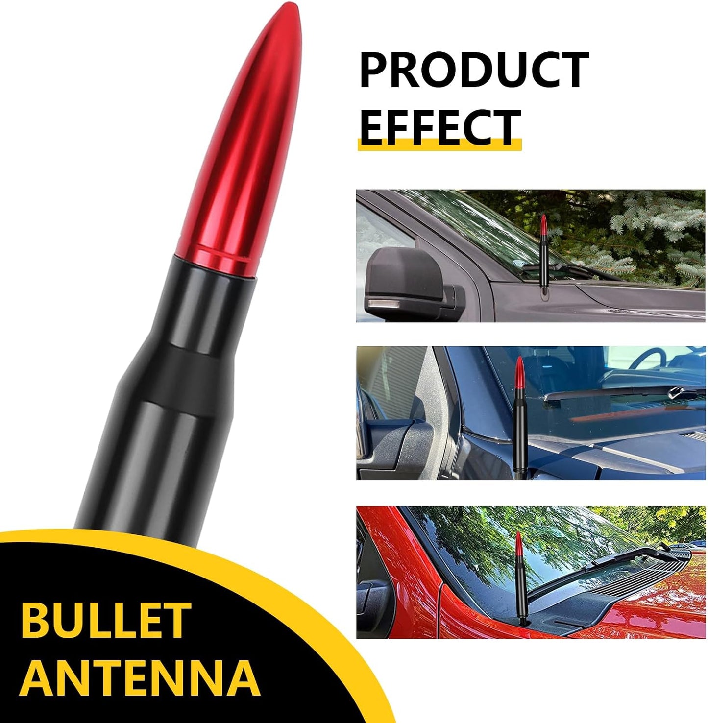 Vehicle Antenna – Aluminum Alloy Replacement Antenna (Gasket Included)