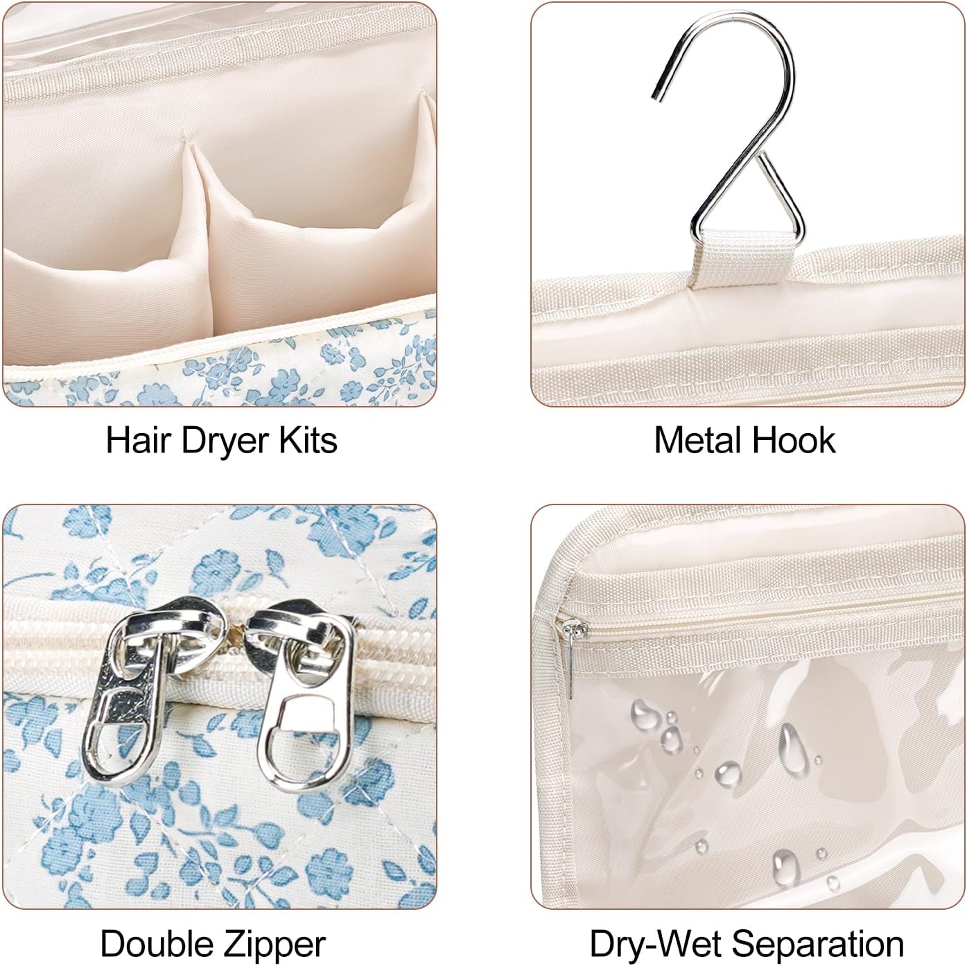 Quilted Hair Tools Travel Bag