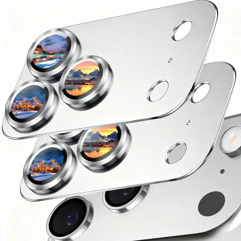 2 Pack Camera Lens Protector for iPhone 17 Pro Max – Metal Aluminum Alloy & Tempered Glass