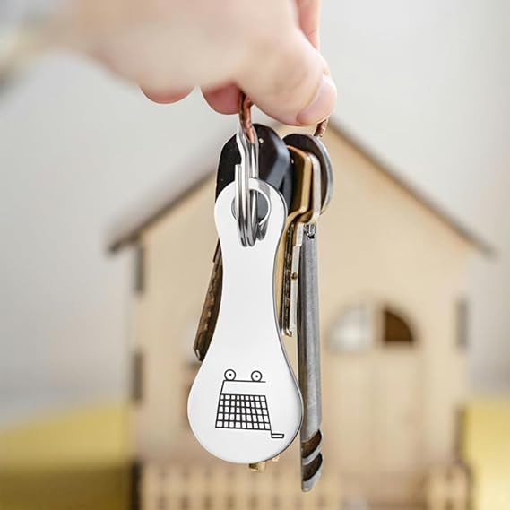 Handcart Token Keychain Stainless