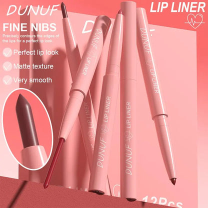 12-Piece Matte Lip Liner Set