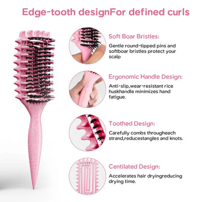 Curl Defining Brush for Curly Wavy Coily Natural Hair