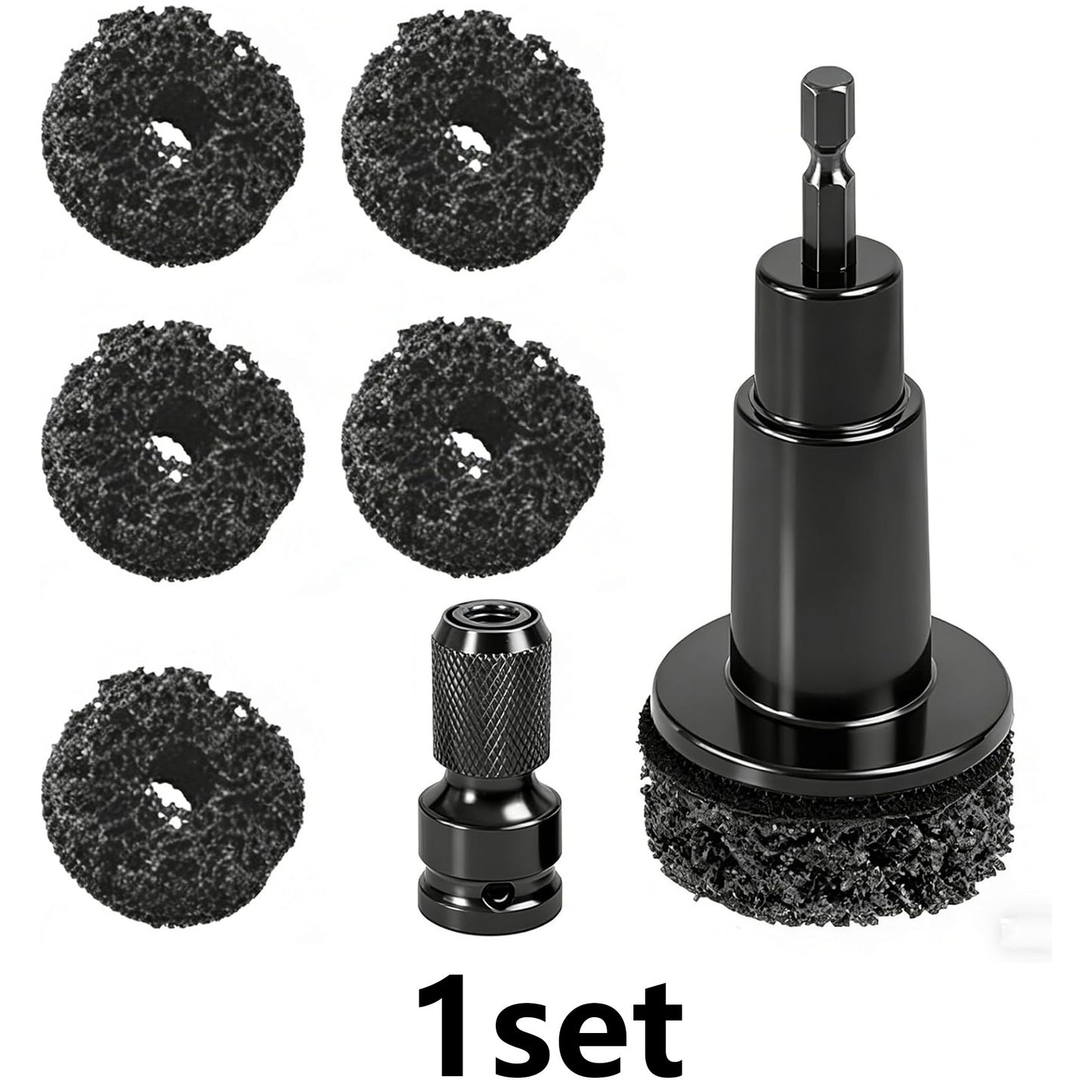 Rust Removal Tool Hub Cleaning Kit Brake Hub Resurfacing Wheel Polishing