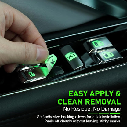 4PCS Car Control Switch Luminous Sticker