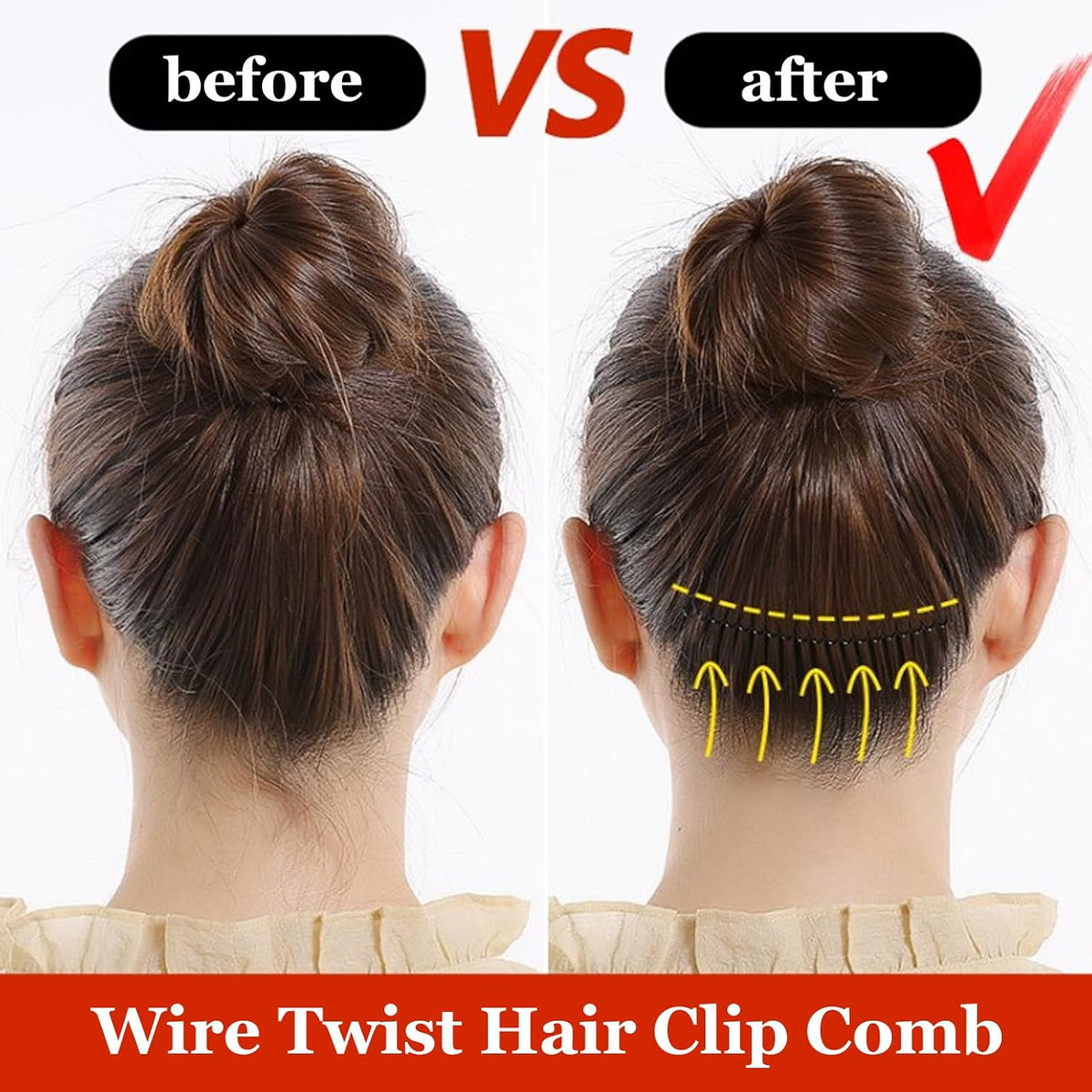 6PCS Hair Finishing Fixer Waver Comb