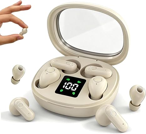 Wireless Bluetooth Headset，Tiny Size Invisible Earbuds，Sleep and Sports Earphones Set