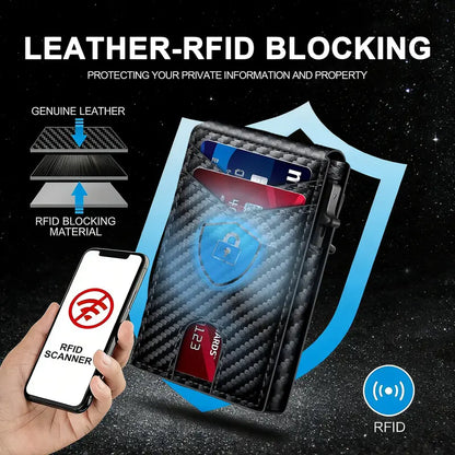 Premium Full-Grain Leather Men's Slim Wallet