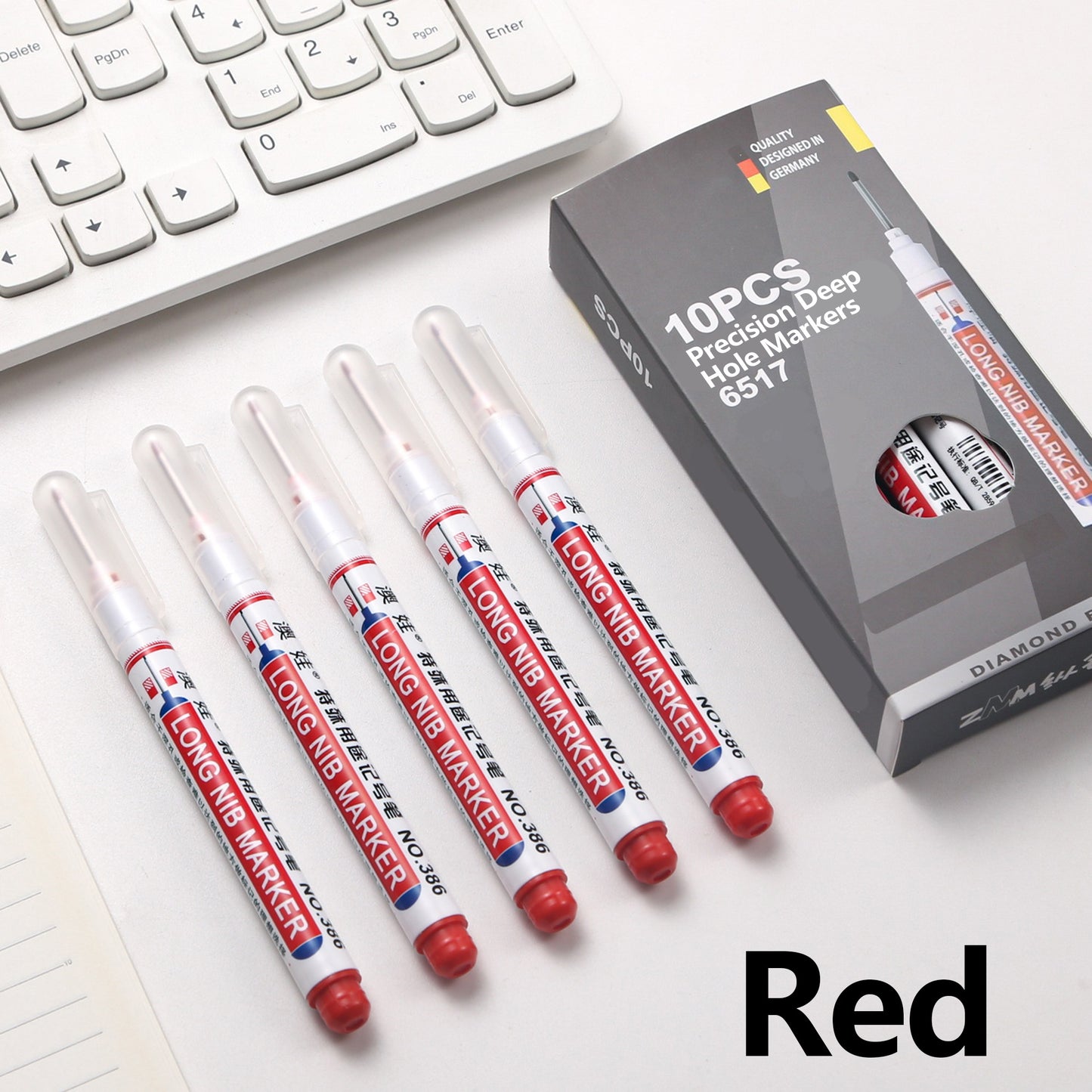 10Pcs 20mm Long Head Quick-Dry Waterproof Permanent Markers