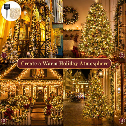 Outdoor solar string lights