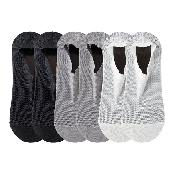 6-Pack Breathable No Show Socks – Lightweight Ice Silk Liner Socks