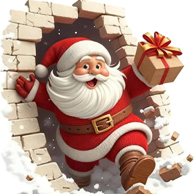 Large Christmas 3D Effect Stickers