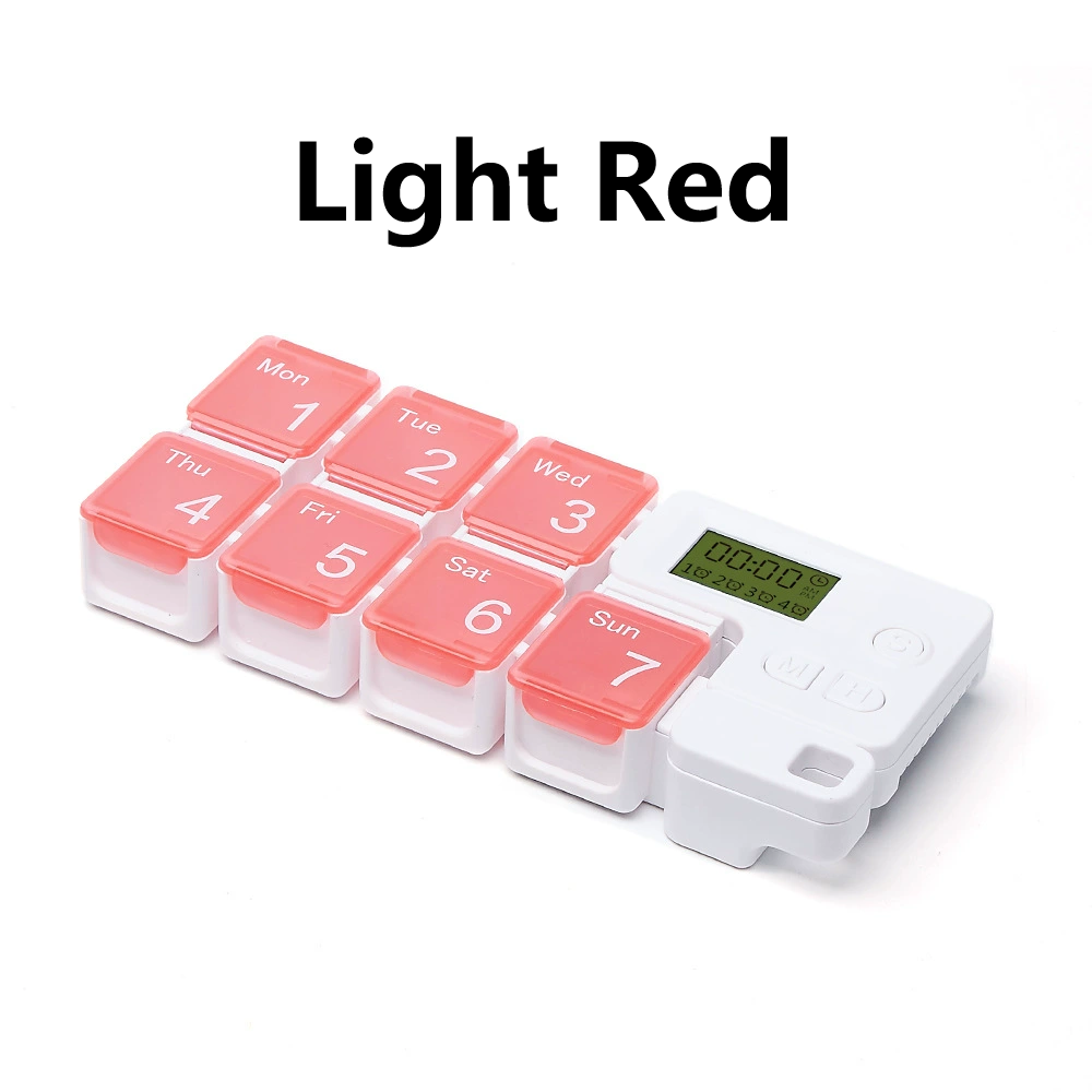 7 Days Pill Dispenser Organizer with Reminder Alarm