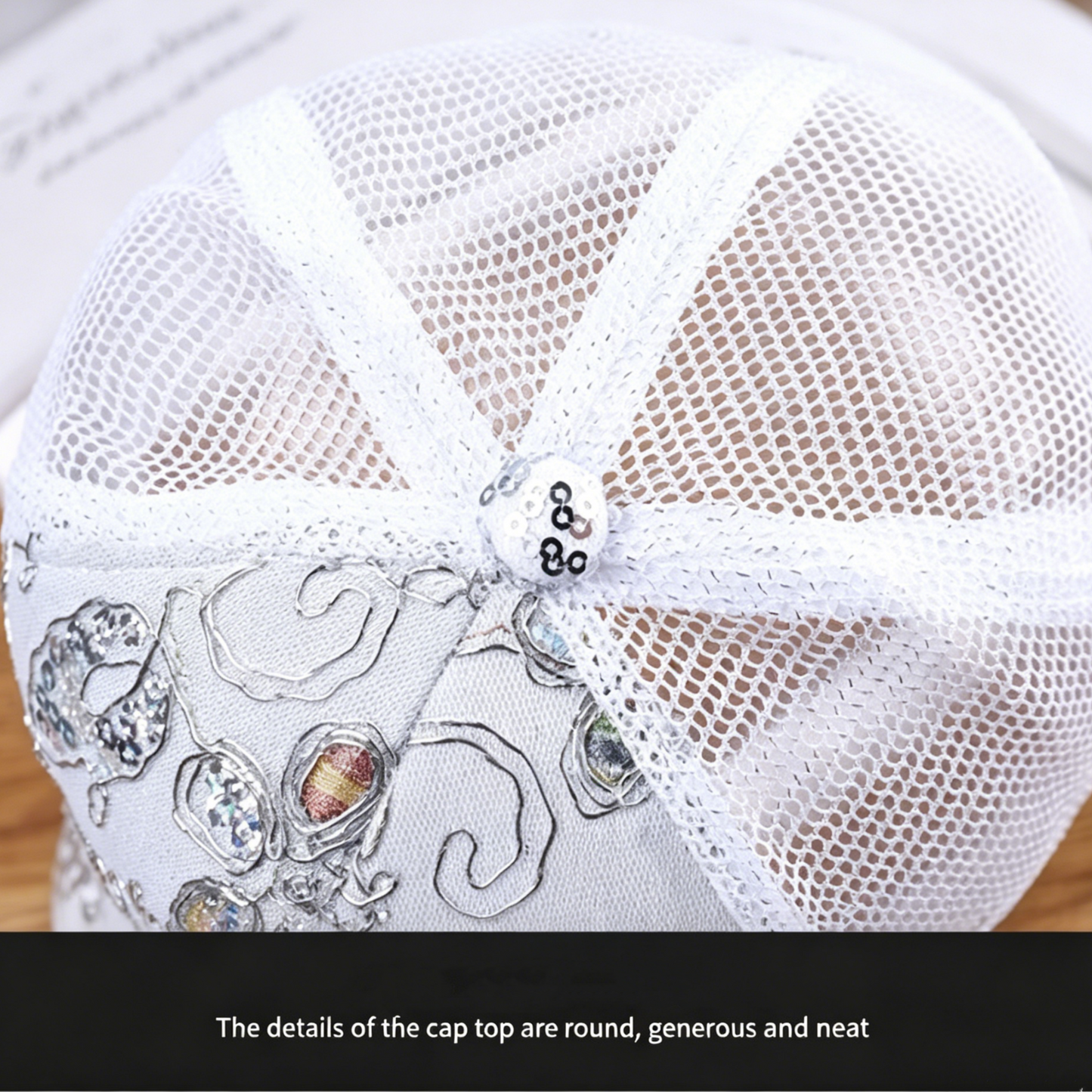 Sequined Rhinestone Baseball Cap Outdoor Summer Shade Ladies Big Butterfly Cap