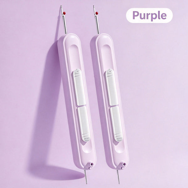 2PCS Upgraded 2 in 1 Automatic Needle Threaders Seam Ripper