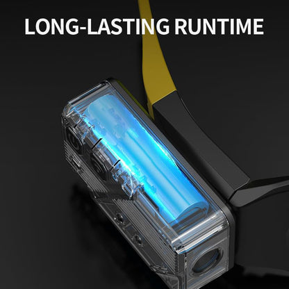 LED Glasses Rechargeable Headlight with Motion Sensor & Touch Control, 5 Modes USB C Lighted Glasses, Hands-Free Lighting