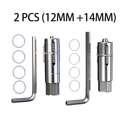 2 PCS Broken Valves Thread Extractors Set for 12mm 14mm Diameter Stripped Pipe Extractor Set