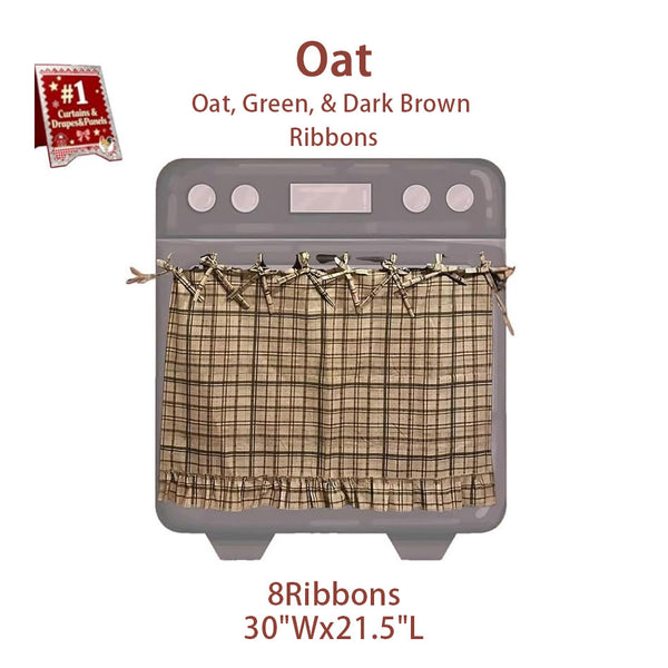 Handmade Decorative Oven Skirt - Heat-Resistant Fabric, Adjustable Fit