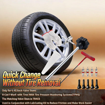 14-Piece Set Quick Change Tire Valve Tool Kit