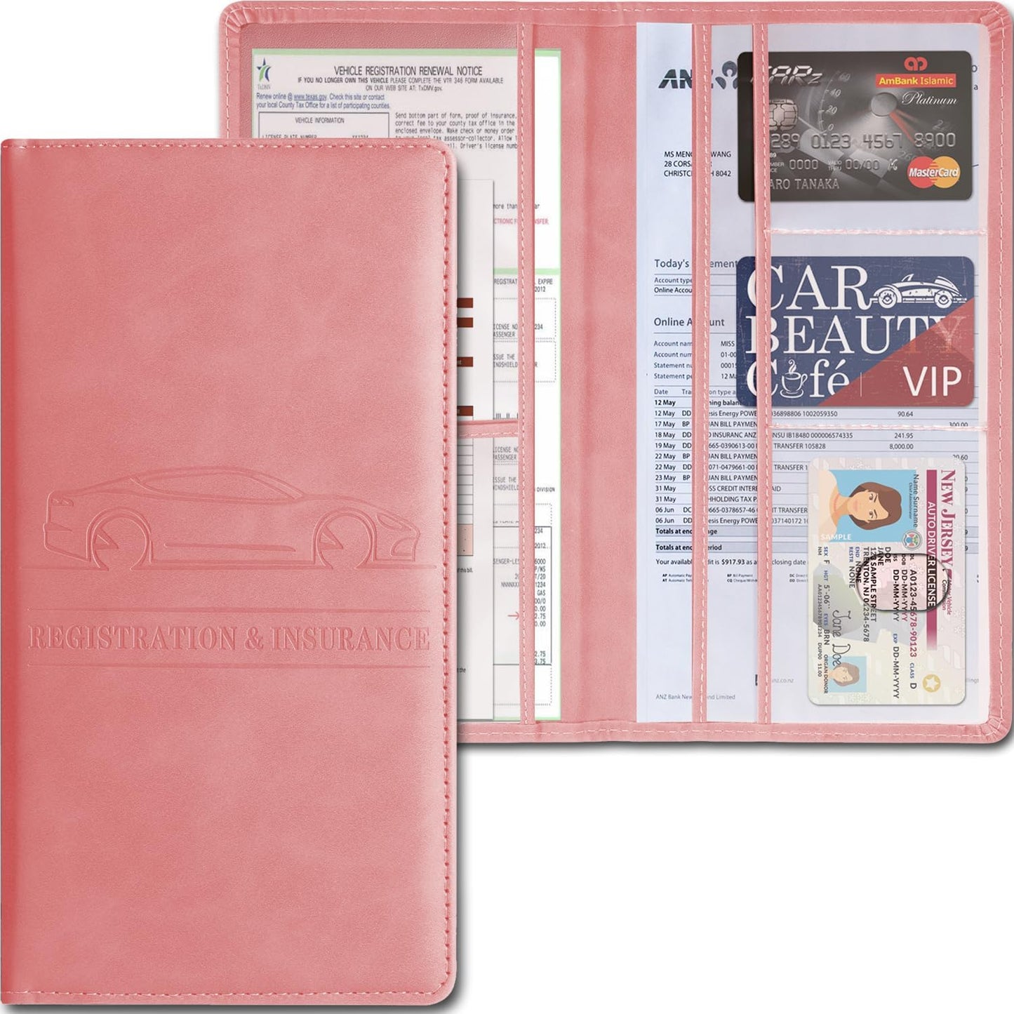 Car Registration and Insurance Holder