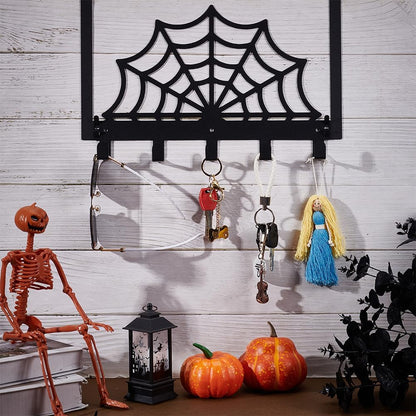 Halloween Gothic Spider Web Bathroom Decor Towel Rack