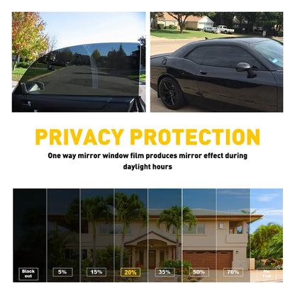 Uncut Roll Window Tint Film 1% 5% 15% 20% 35% 50% 70% VLT 20" x 10ft Feet Car Home Office Glass