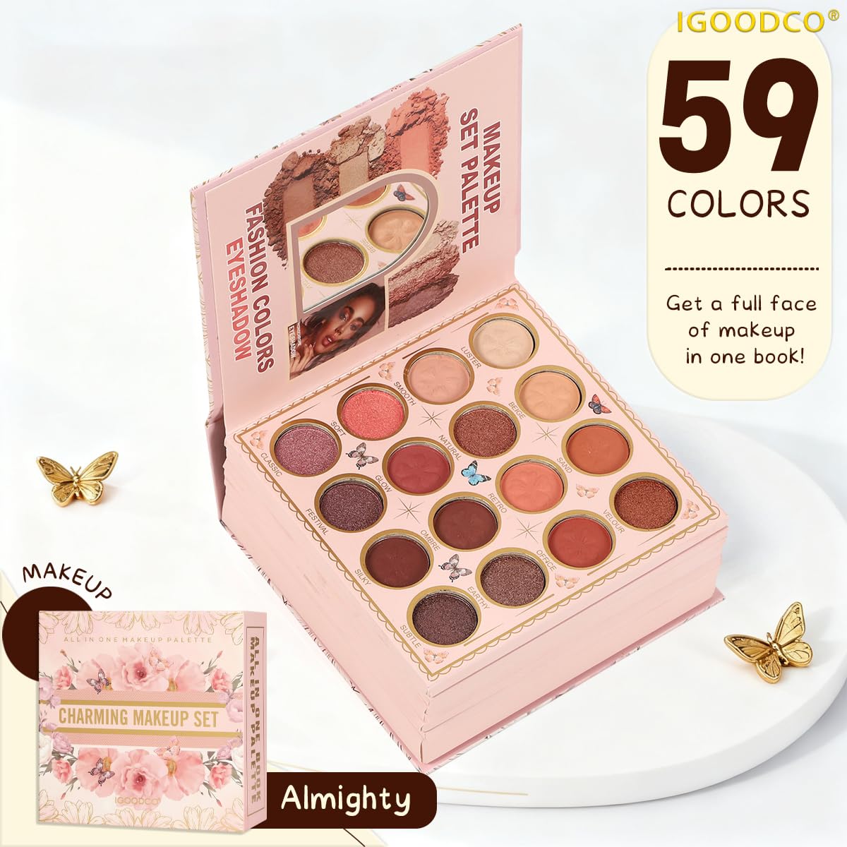 8-in-1 Book-Style Makeup Palette