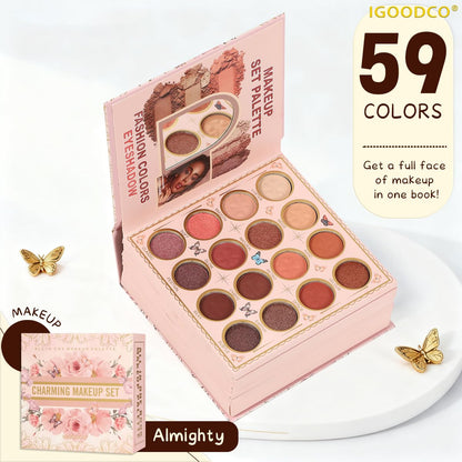 8-in-1 Book-Style Makeup Palette