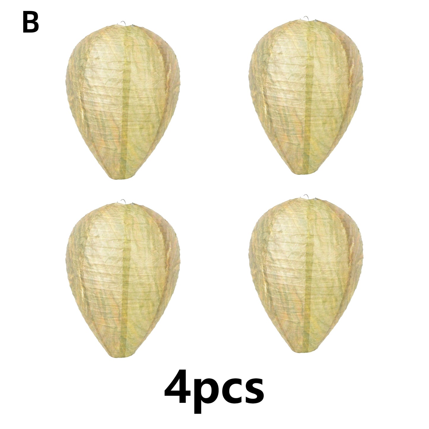 4Pcs Hanging Fake Wasp Nest Decoy Outdoor Fake Hornets Nest Decor for Home and Garden