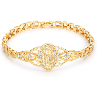 Virgin Mary Bracelets for Women-Hypoallergenic Non Tarnish Trendy Jewelry