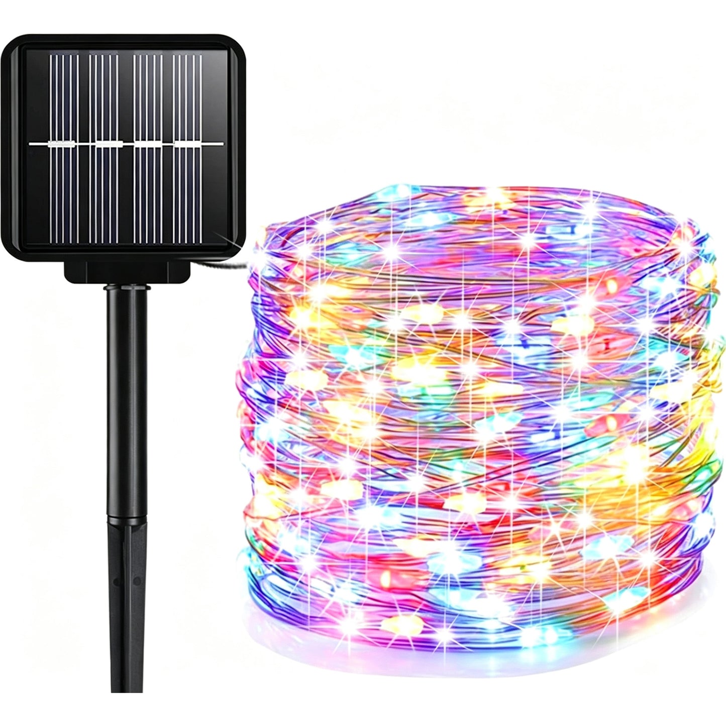 Outdoor solar string lights