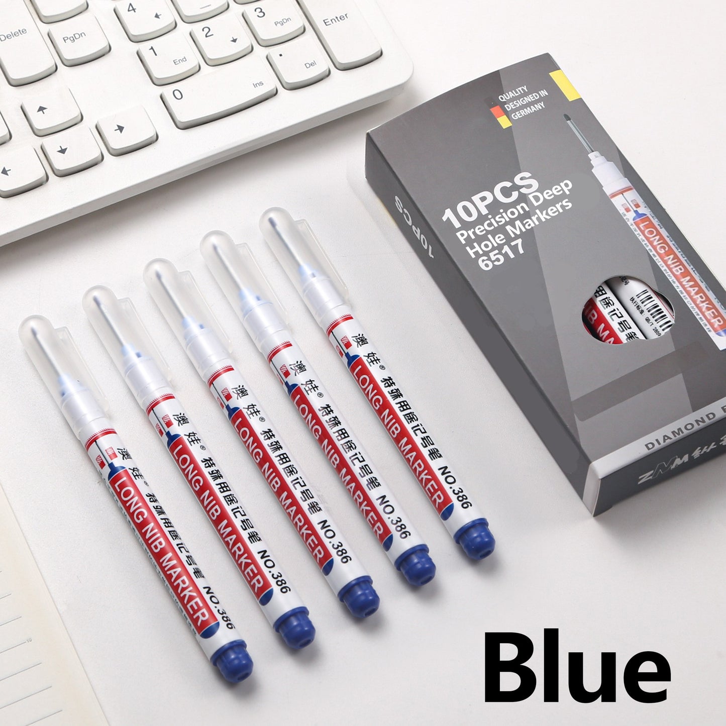 10Pcs 20mm Long Head Quick-Dry Waterproof Permanent Markers