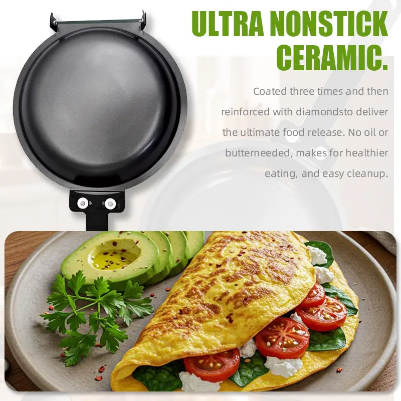 Double-Sided Non Stick Frying Pan Skillet