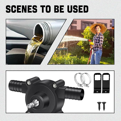 Portable Drill-Powered Water Pump