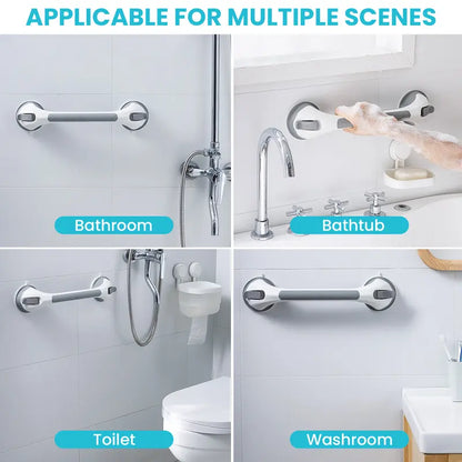 Detachable safety suction-cup grab bar