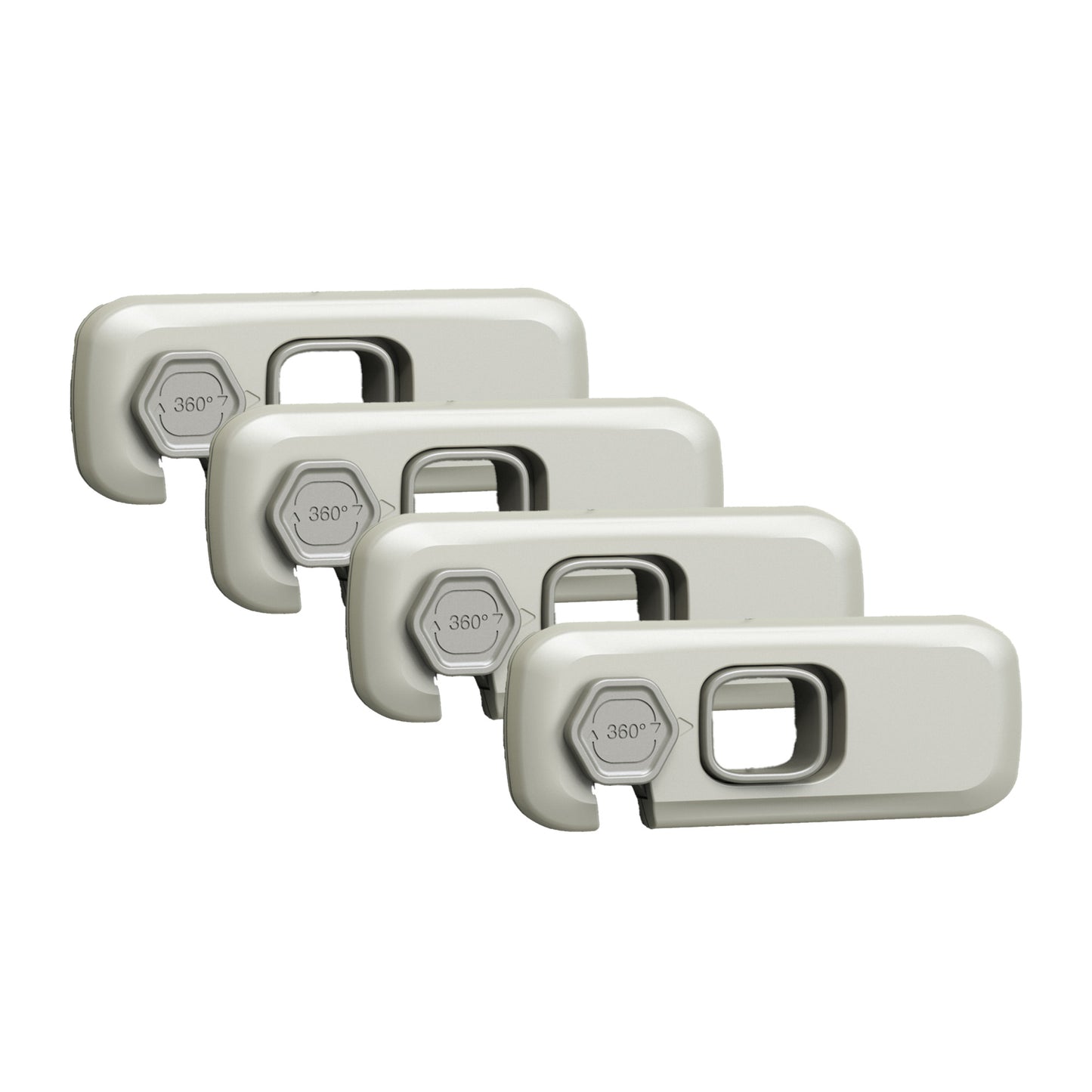 4 Pack Child Proof Refrigerator Lock, Child Safety Locks for Doors, RV Refrigerator, Oven Lock