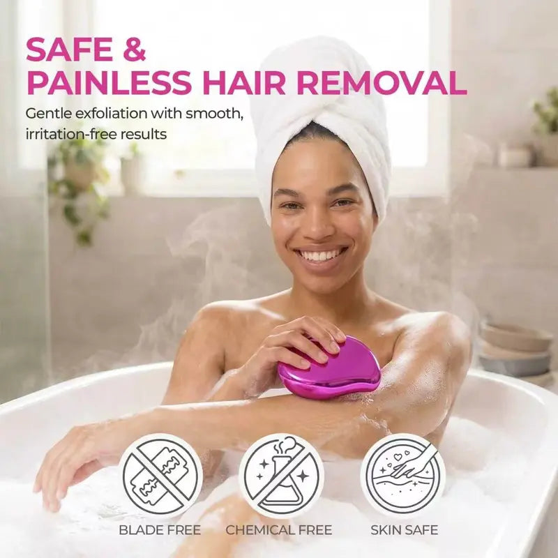 Glass Hair Remover - Hair Remover Exfoliator for Home Beauty