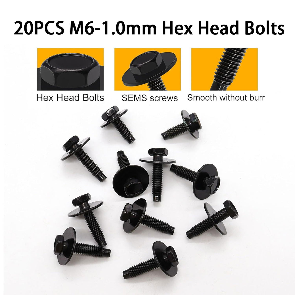 20PCS Universal Fender Liner Screw and U-Nut Kit