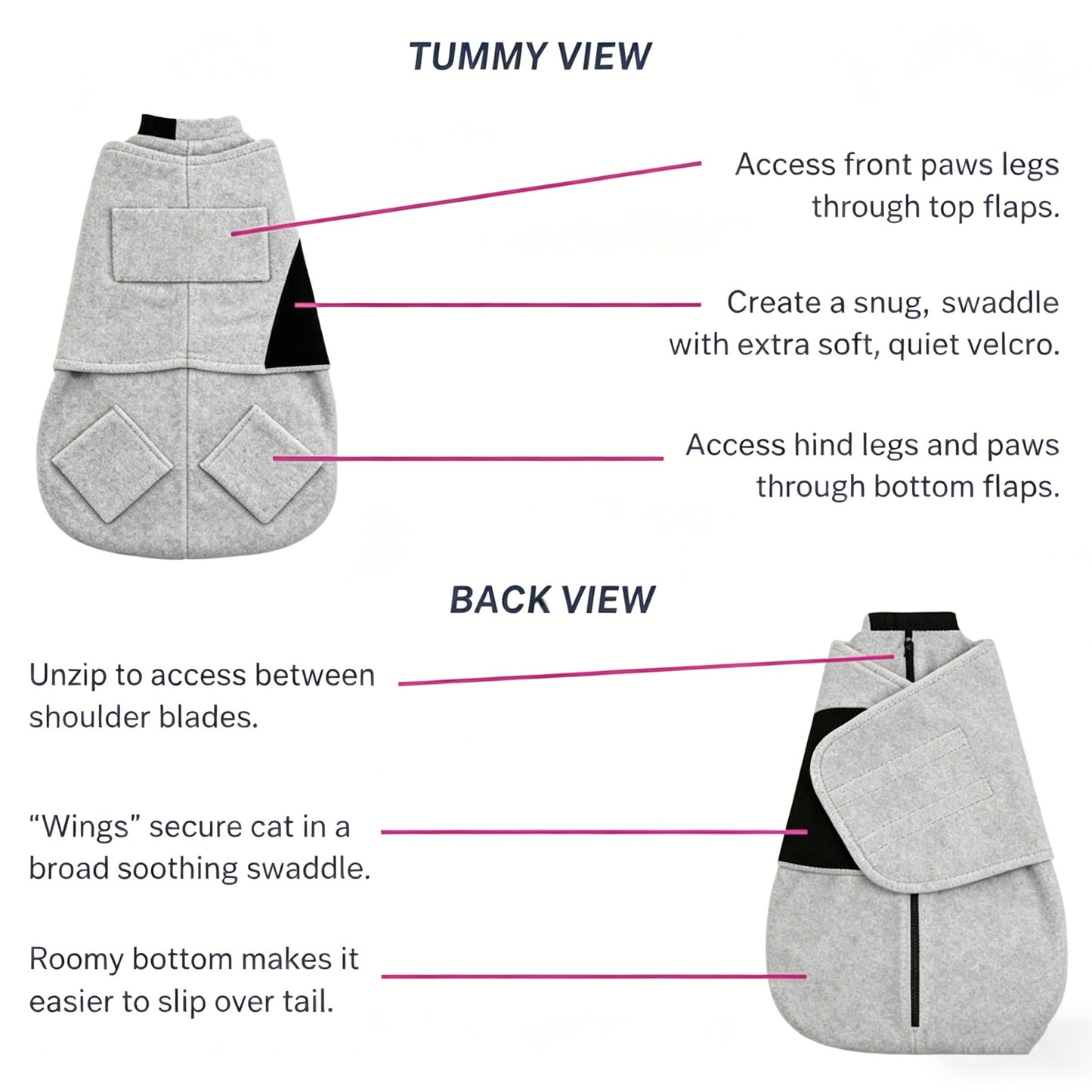 Cat Calming Wrap for Anxiety Relief & Safe Handling