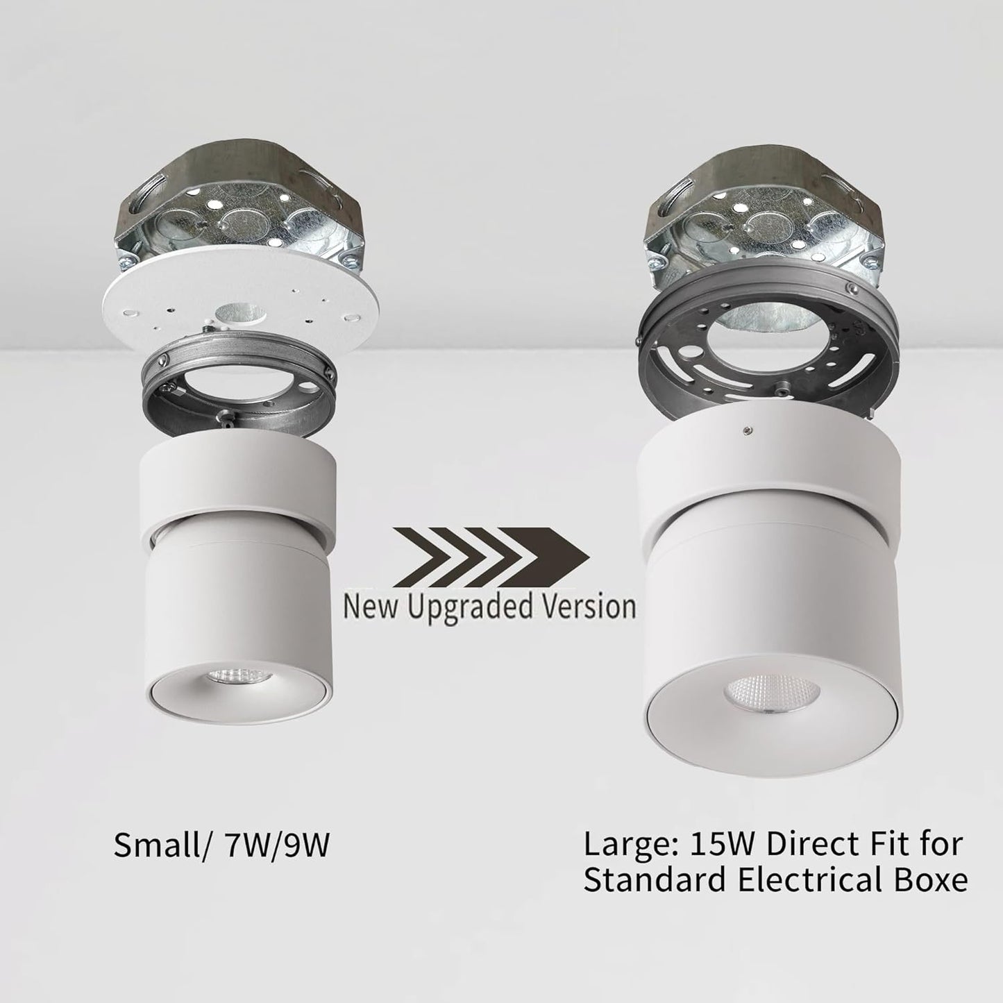Ceiling Spot Light Indoor - 15W Modern LED Spotlight