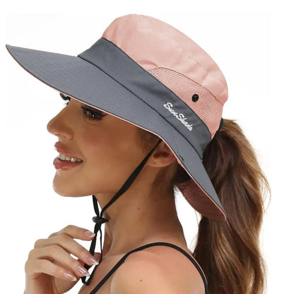 Women Sun Boonie beach Hat Summer activity Bucket Cap Wide Brim UV Protection Fishing
