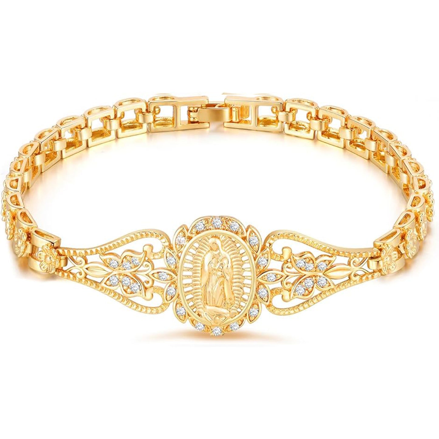 Virgin Mary Bracelets for Women-Hypoallergenic Non Tarnish Trendy Jewelry
