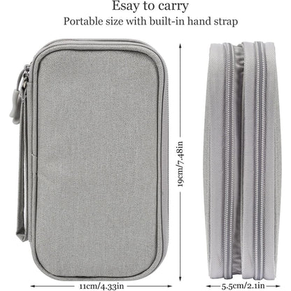 Electronic Organizer Bag, Waterproof Portable Double Layer