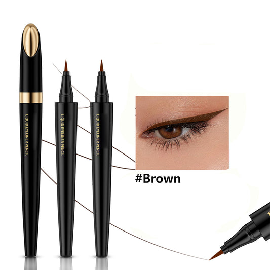 2Pcs Waterproof Liquid Eyeliners - Quick Dry, Anti-Halo & Highly Pigmented