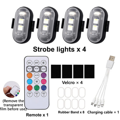 Multi-Use Wireless Strobe Safety Lights with Remote