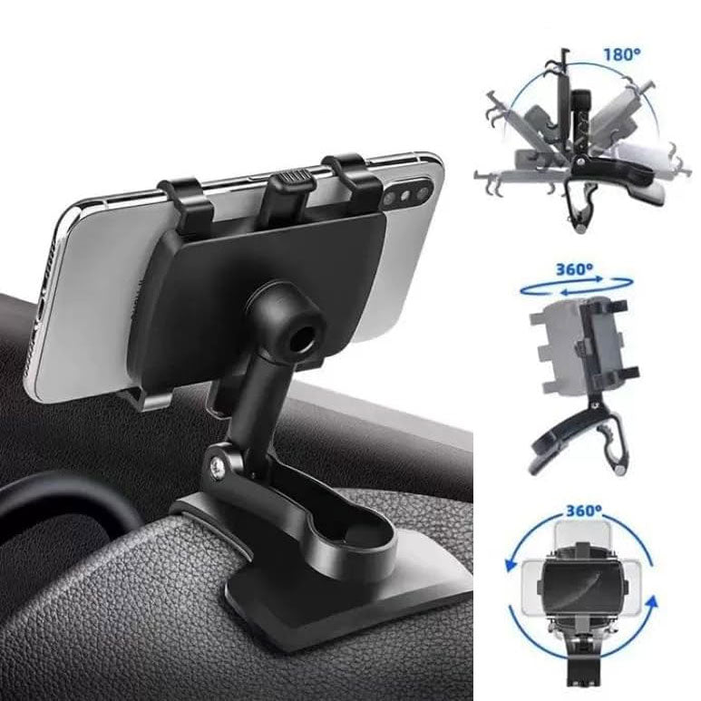 360-Degree Rotation Dashboard Car Phone Holder Suitable for 4-6.5 inch Phones