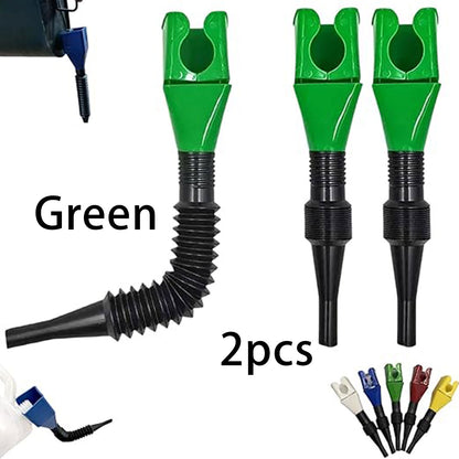 2pcs Universal Household Folding Buckle Funnel, Flexible Wide Mouth Draining Tool, Car Telescopic Hose Refueling Funnel for Automotive Transmission Fluid, Car Fuel, Oil Change