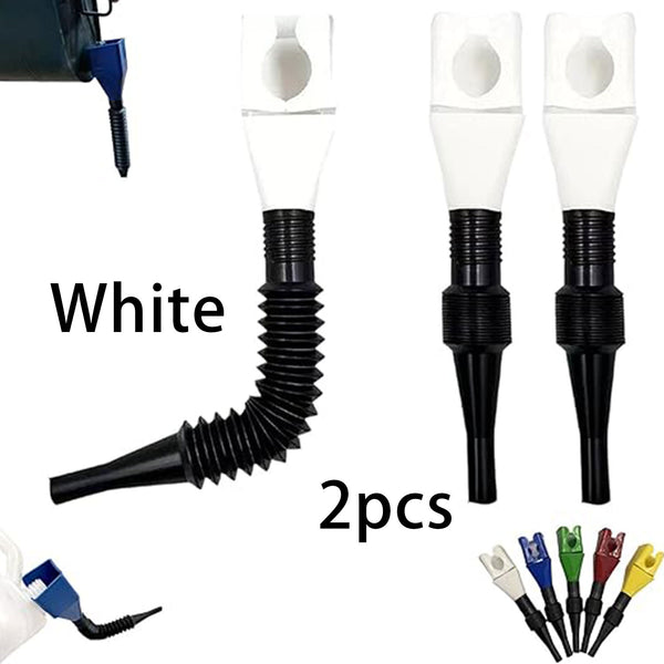 2pcs Universal Household Folding Buckle Funnel, Flexible Wide Mouth Draining Tool, Car Telescopic Hose Refueling Funnel for Automotive Transmission Fluid, Car Fuel, Oil Change